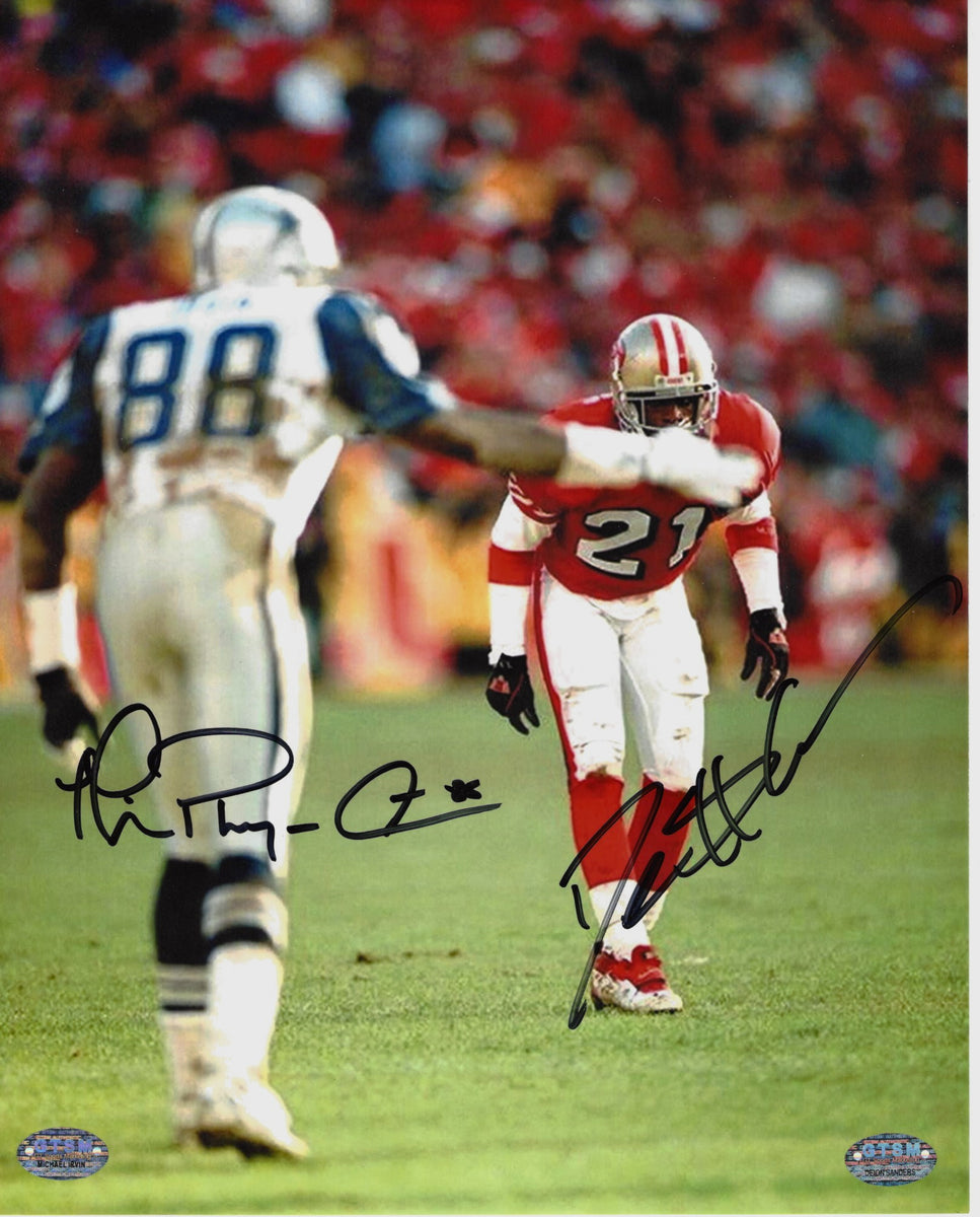 Michael Irvin Autographed Photograph - 8x10 PSA DNA