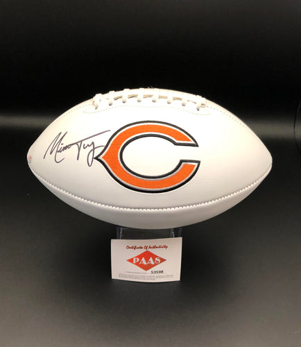 Mitch Trubisky Autographed Chicago Bears Logo Football